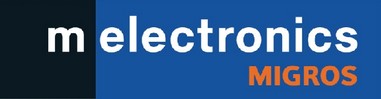 Hier wird das Melectronics Logo gezeigt