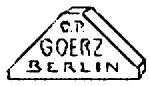 Optische Anstalt C. P. Goerz, Berlin Optische Anstalt C. P. Goerz, Berlin